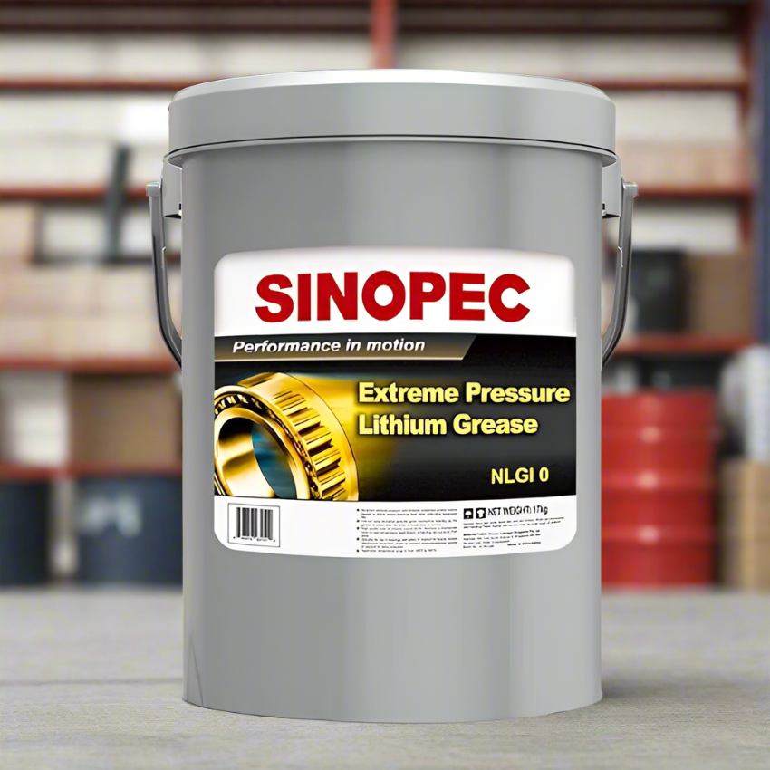 Front image of Sinopec Extreme Pressure Lithium Grease NLGI 0 pail of 17 kg.