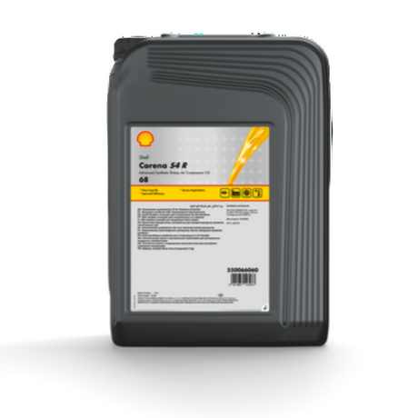 Shell oil container on a white background