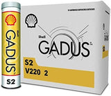Shell GADUS engine oil cartridge packaging on a white background