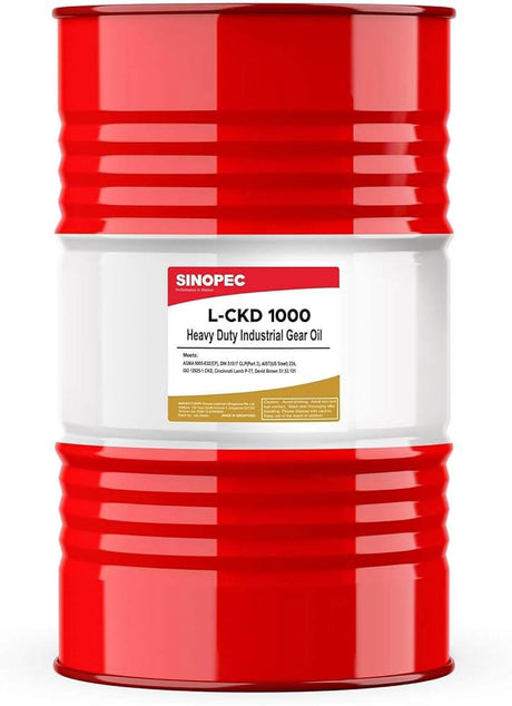 Front image of Sinopec L-CKD 1000 drum of 200L.